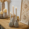 Melrose FIA Wick White Taper Candle (Set of 2)