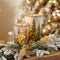 Melrose Frosted Pine Mercury Glass Candle Holder (Set of 2)