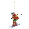 Melrose Glittered Glass Skiier Ornament (Set of 6)