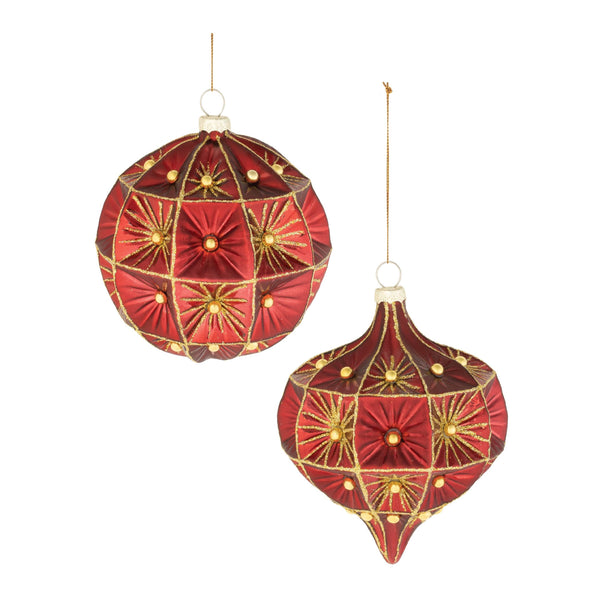 Melrose Beaded Glass Ornament (Set of 6)