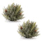 Melrose Icy Pine Half Orb with Pinecones (Set of 2)