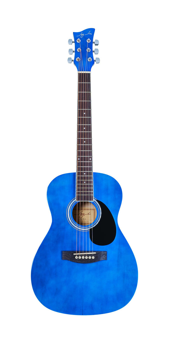 Jay Turser Jay Jr Series 3/4 Size Dreadnought Acoustic Guitar - Trans Blue