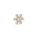 Melrose Beaded Wood Design Snowflake Decor (Set of 3)