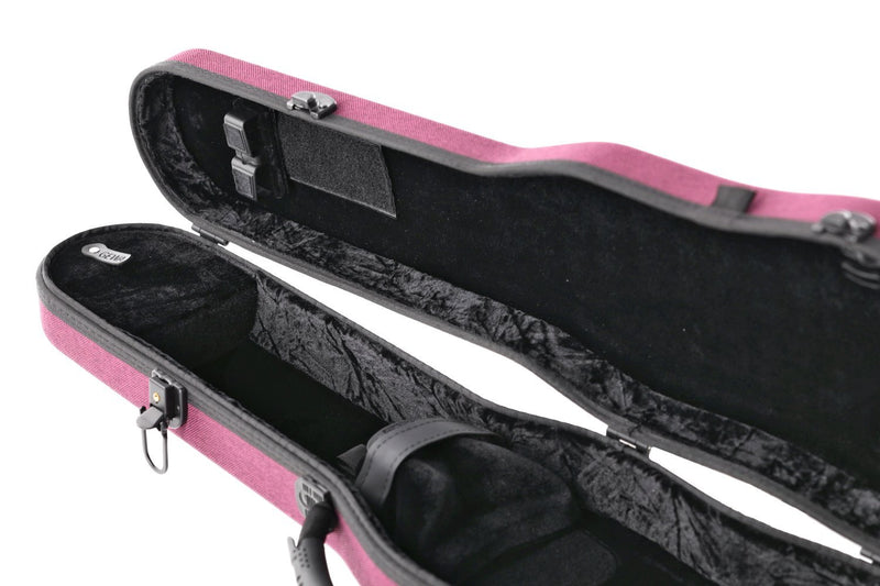 GEWA Bio-A Shaped 4/4 Violin Case Violet with Backpack Straps