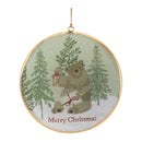 Melrose Woodland Christmas Sentiment Disc Ornament (Set of 6)