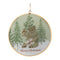 Melrose Woodland Christmas Sentiment Disc Ornament (Set of 6)