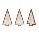 Melrose Framed Paper Mache Pine Tree (Set of 3)