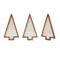 Melrose Framed Paper Mache Pine Tree (Set of 3)