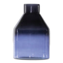 Melrose Blue Soda Lime Glass Bottle Vase 7"H