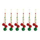 Melrose Sleigh Bell Drop Ornament (Set of 6)