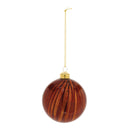 Amber Glass Ball Ornament (Set of 12)