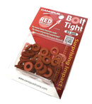 Canopus Bolt Tight Leather Drum Washers (40-Pack) - Red