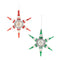 Melrose Vintage-Inspired Reflector Snowflake Ornaments – Set of 4