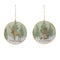 Melrose Woodland Christmas Sentiment Disc Ornament (Set of 6)