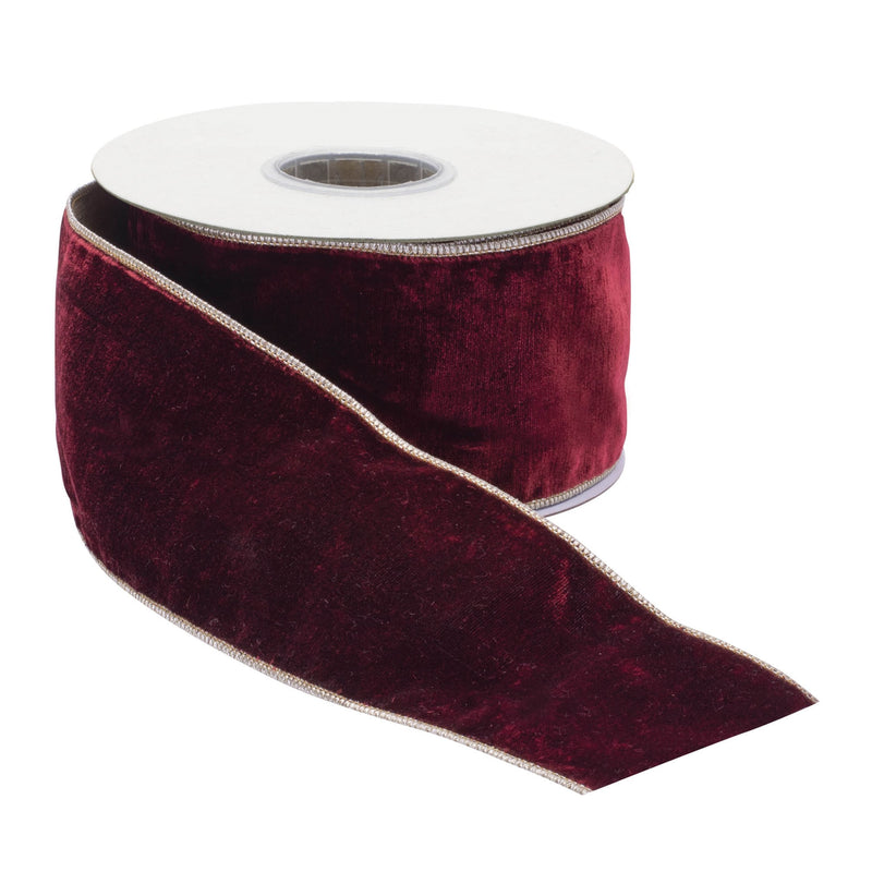 Melrose Red Wired Ribbon 4" x 10 Yds.