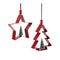 Melrose Star and Pine Tree Cookie Cutter Ornament (Set of 6)