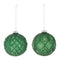 Melrose Glitter Frosted Glass Ball Ornament (Set of 12)