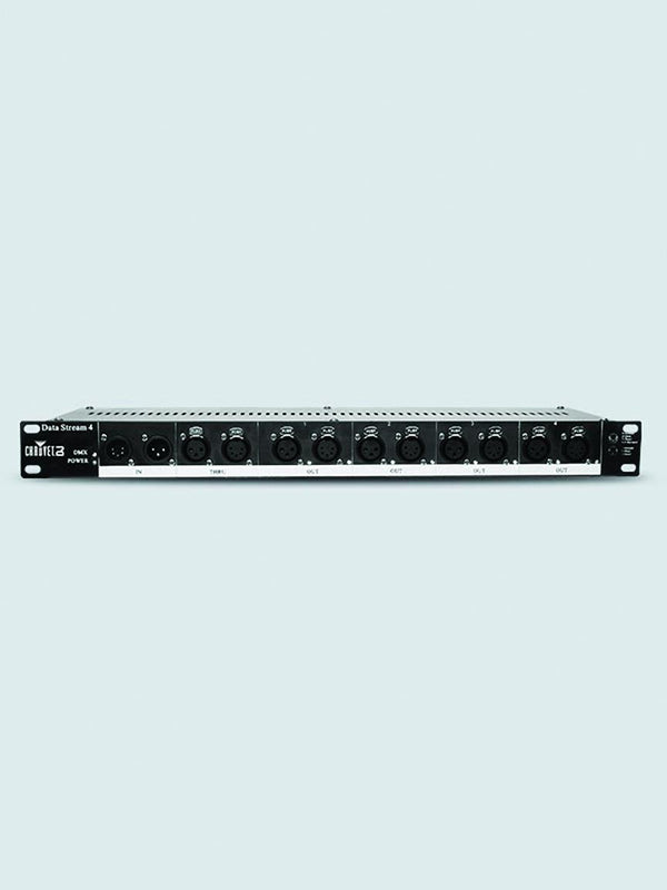 Chauvet DJ Data Stream 4 DMX-512 Optical Splitter – 3 & 5-Pin XLR