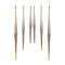 Melrose Gold and Silver Ombre Drop Ornament (Set of 6)