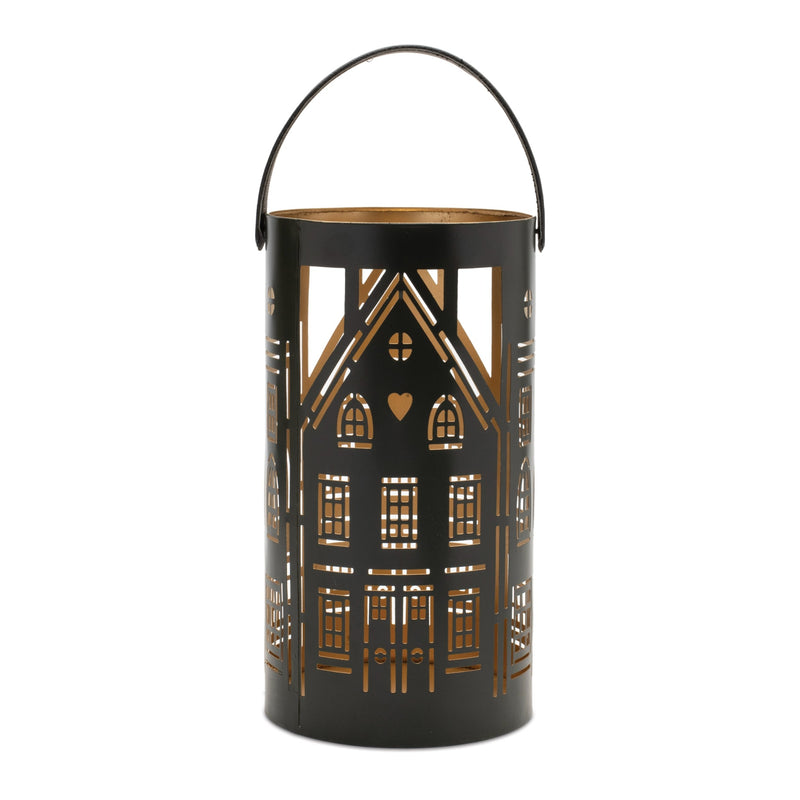 Melrose Punched Metal House Lantern (Set of 3)