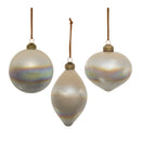 Melrose Cloudy Iridescent Glass Ornament (Set of 6)
