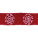 Melrose Snowflake Outline Ribbon 4" x 5 yds.