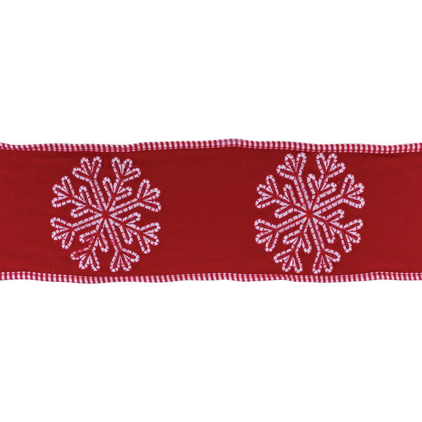 Melrose Snowflake Outline Ribbon 4" x 5 yds.