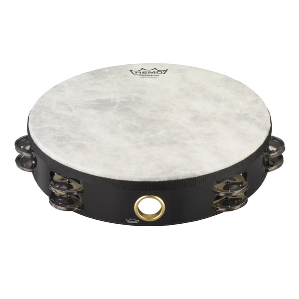 Remo Fiberskyn 10" Double Row Tambourine – Quadura Black – TA-5210-70