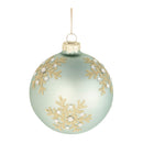 Melrose Green Glass Ball Ornaments (Set of 6)