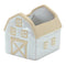 Melrose Neutral Porcelain House and Barn Planter Set of 2 Planter, House & Barn