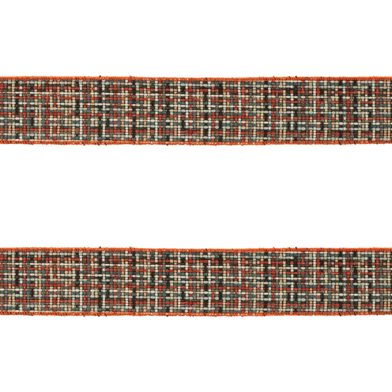 Melrose Checkered Woven Wired Ribbon (Set of 2)