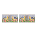 Melrose Framed Bird Canvas Block Wall Decor, Wood