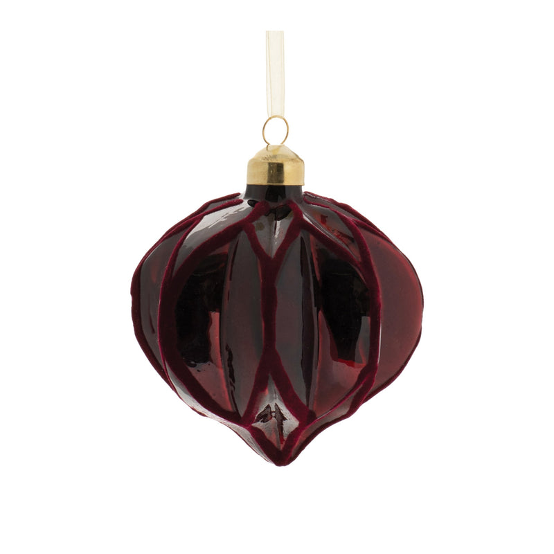 Melrose Velvet Glass Ornament (Set of 6)