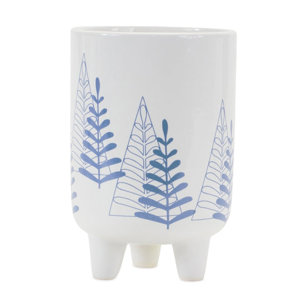 Melrose Modern Pine Tree Planter with Legs (Set of 2)