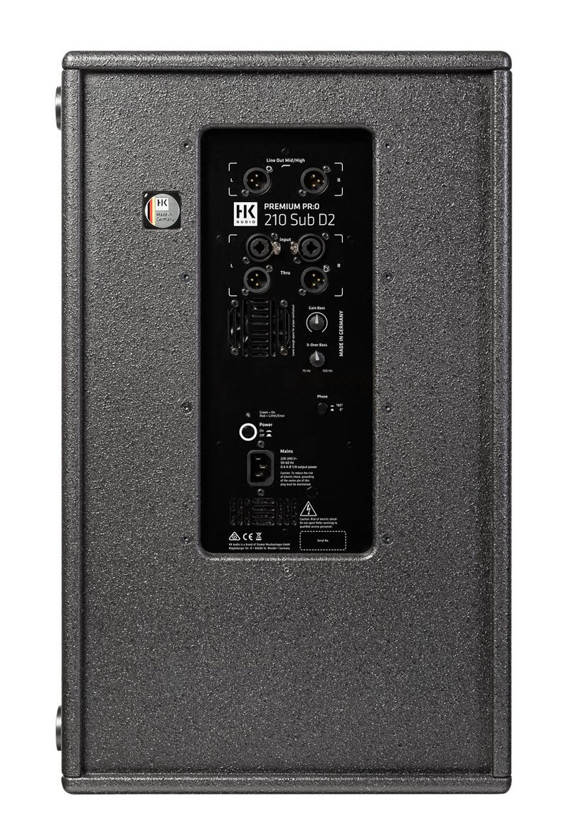HK PREM-PRO-210-SUB-D2 1000 Watt 2 x 10" Active Subwoofer