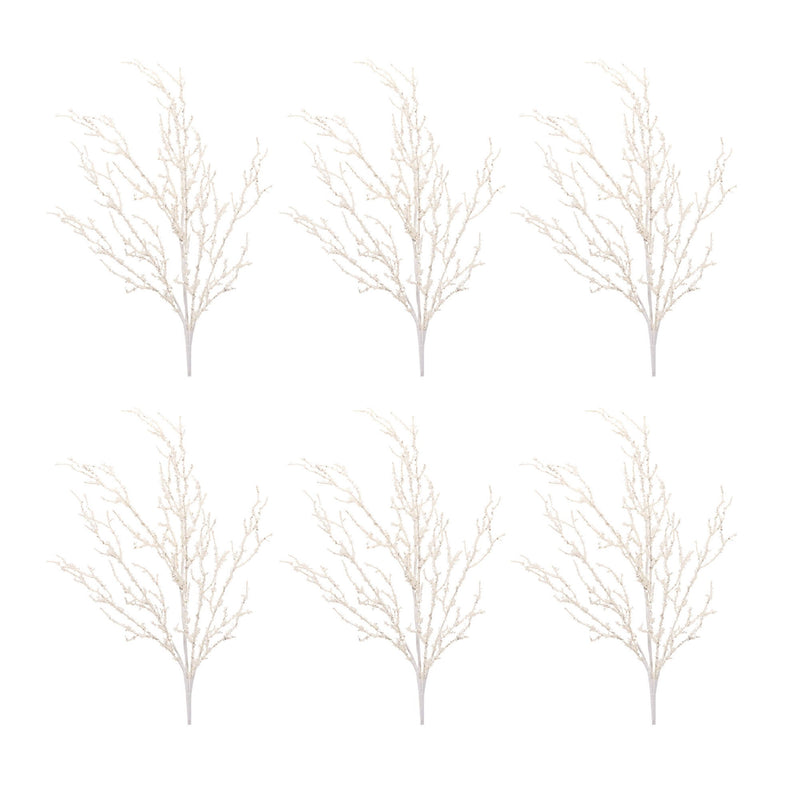 Melrose Glittered Twig Branch (Set of 6)