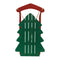 Melrose Wood Pine Tree Sled Decor 29.5"H