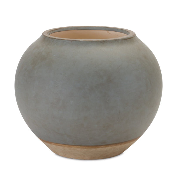 Melrose Two Tone Ceramic Vase 8.5"D