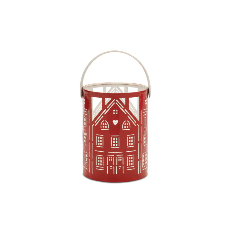 Melrose Punched Metal House Lantern (Set of 3)