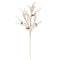 Melrose Flocked Twig Branch with Sleigh Bells (Set of 6)