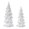 Melrose White Washed Pine Tree (Set of 2)