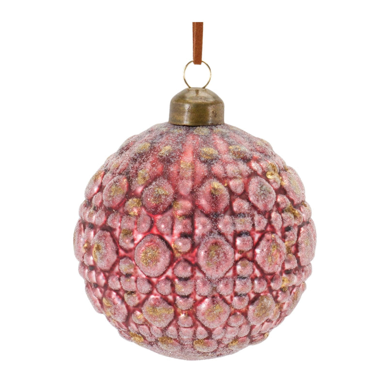 Melrose Ornate Glass Ball Ornament (Set of 12)