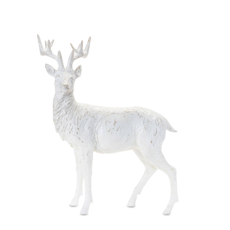 Melrose Winter Deer Statue (Set of 2)