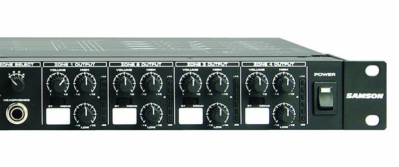 Samson SA-SZONE S-Zone 4-Input/4-Zone Stereo Mixer with Advanced Control