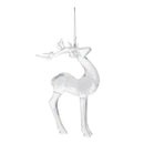 Melrose Clear Bubbled Deer Ornament (Set of 6)