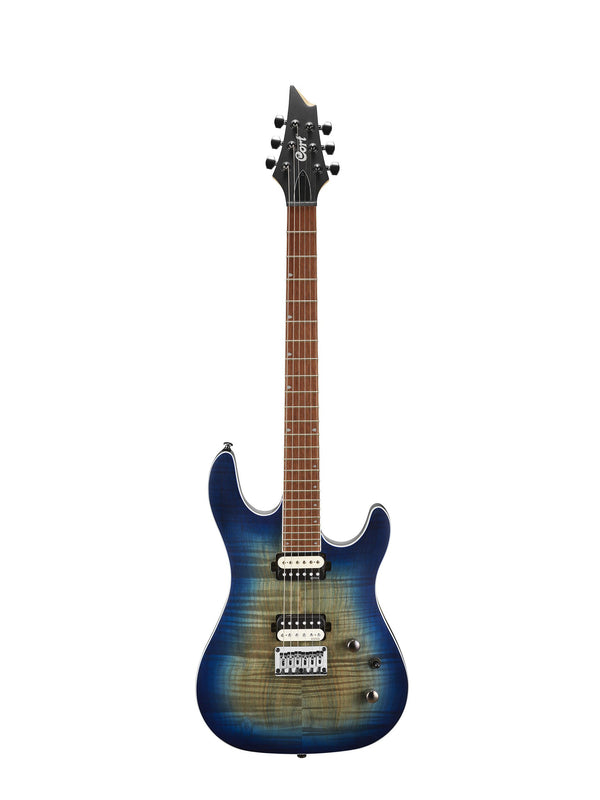 Cort KX300OPCB KX Series Electric Guitar - Open Pore Cobalt Burst