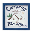 Melrose Wood Framed Camping Sentiment Sign Wall Decor, Rustic
