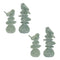 Melrose Bird on Rock Stack Figurine (Set of 4)