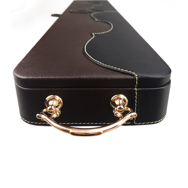 Pedi Premium Faux Leather 6-Piece Bow Display Case for Violin, Viola, & Cello