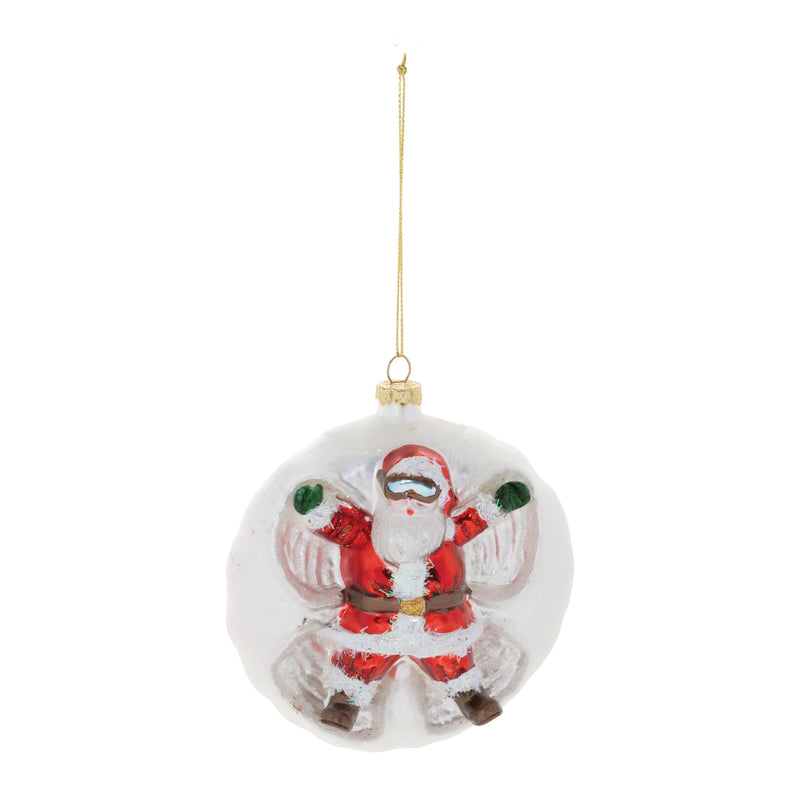 Melrose Santa Snow Angel Ball Ornament (Set of 6)
